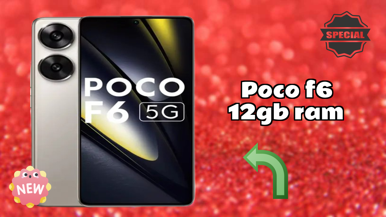 POCO F6 12GB RAM Performance: 12 GB RAM Multitasking