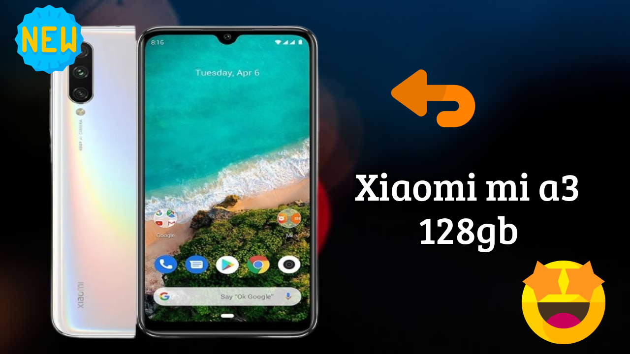 Xiaomi Mi A3 128GB Display Technology: 6.08 Inches (15.44 Cm) Screen